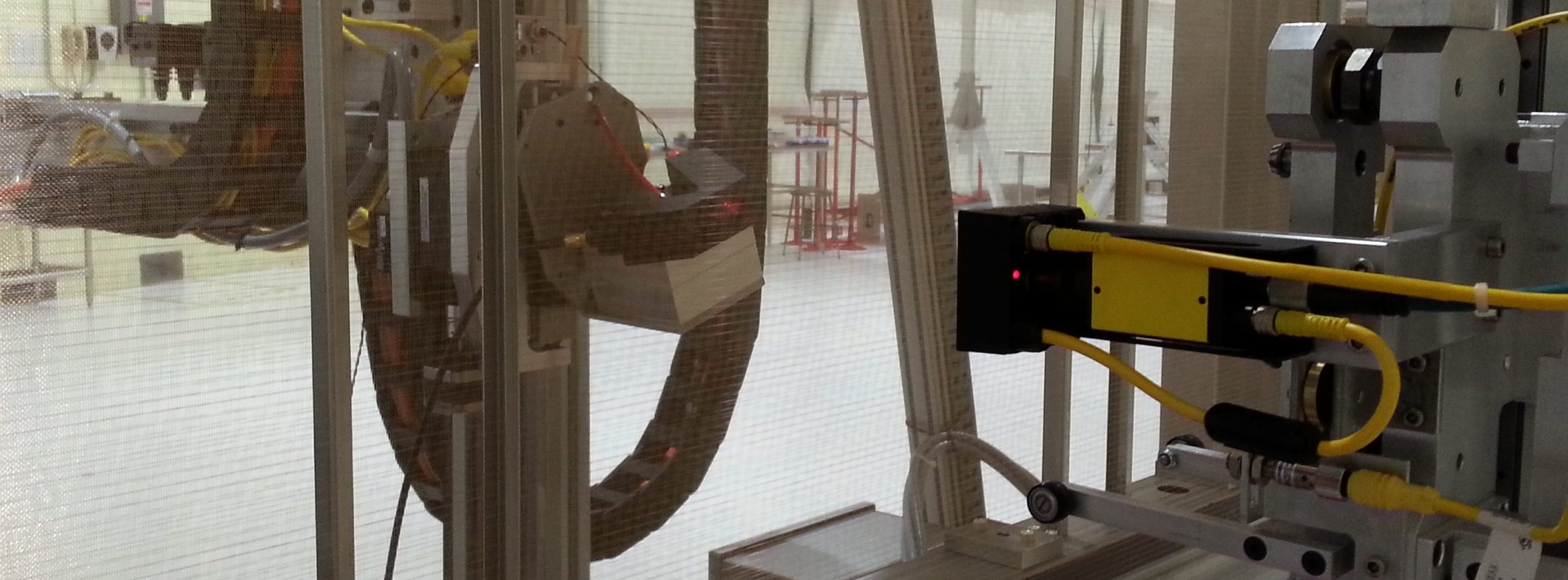 Close up of a part being tested