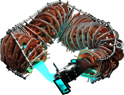 CAD drawing of the HSC stellarator