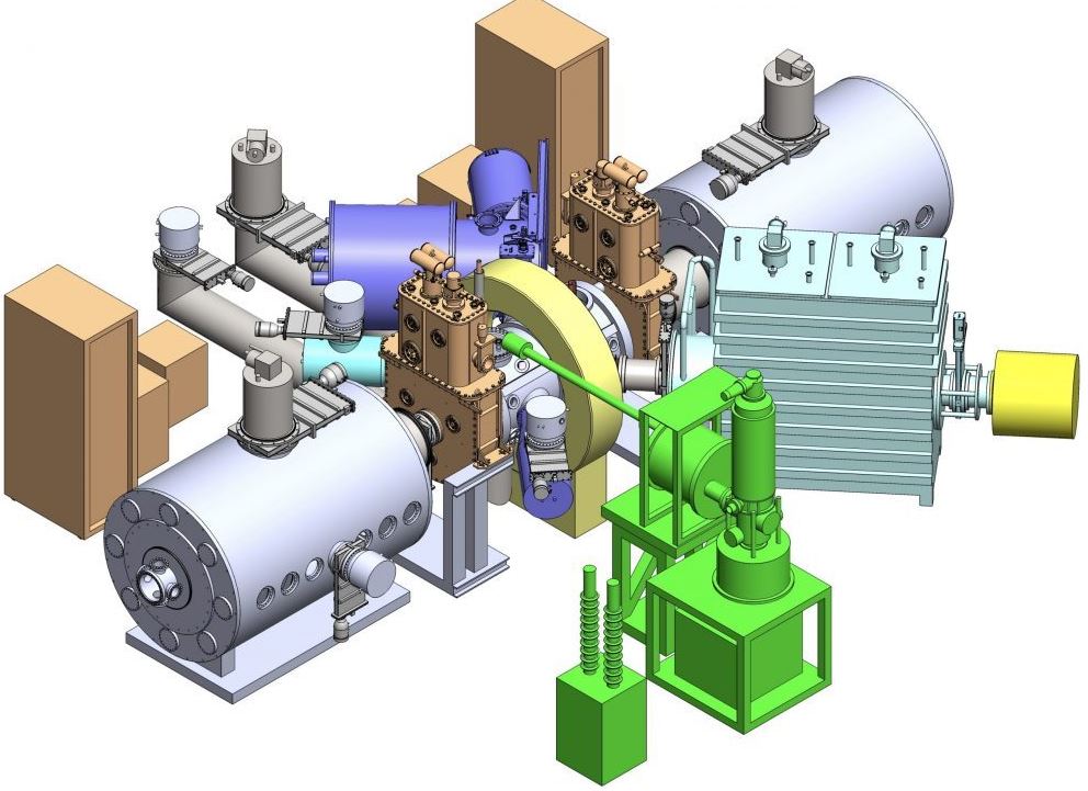 A CAD drawing of WHAM. Credit to Wisconsin Plasma Physics Laboratory